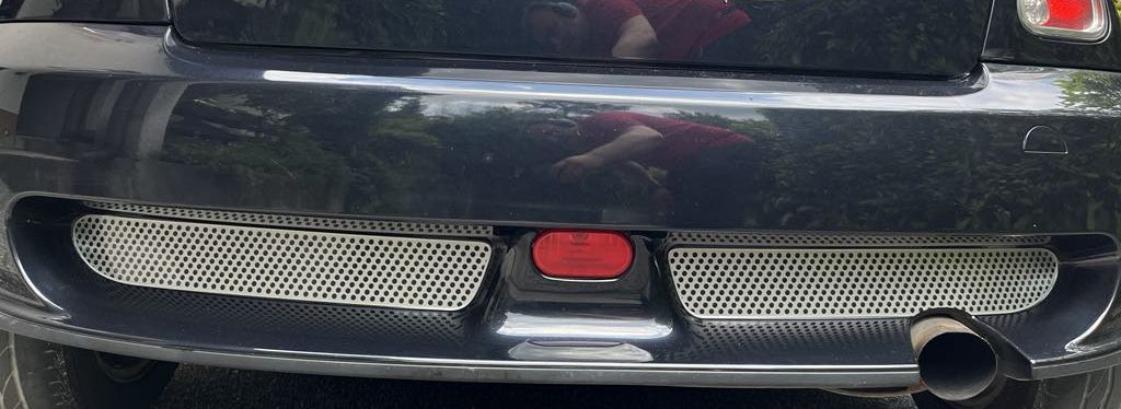 Mini Cooper or Cooper S R50/R53 Aero sticker for rear bumper